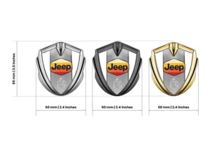 Jeep Metal Abovedado Emblema Mínimo Estilo Global Tamaño